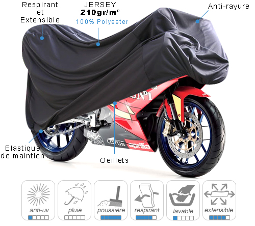 Moto Sportive Jersey Bache Taille Protection IntérieureHousse Ss En wilXOkZPTu